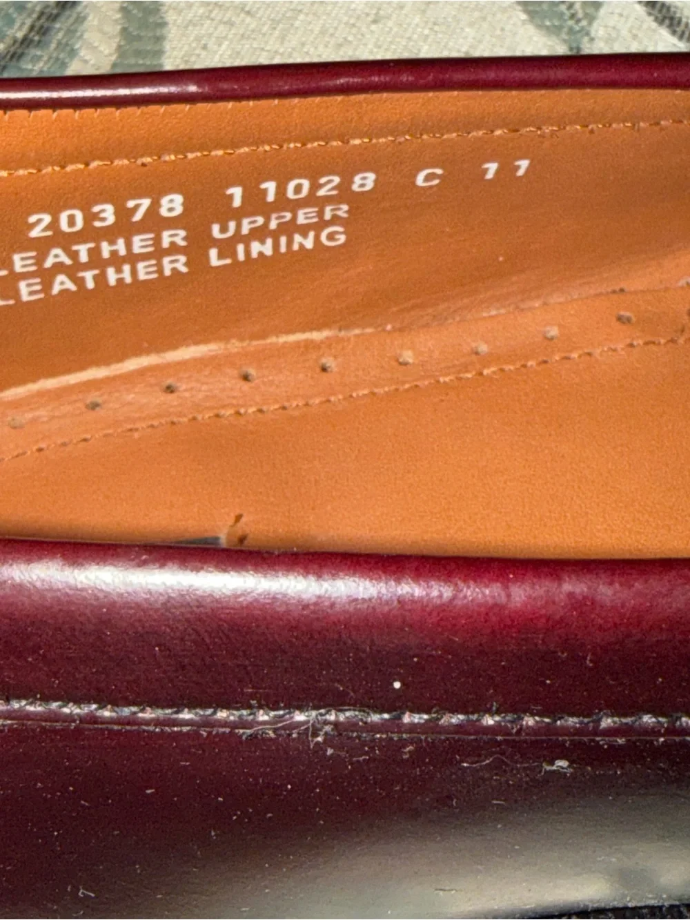Bostonian Classics Cordovan Kilty Tasseled Wingtip Leather Loafers Men’s Size 10